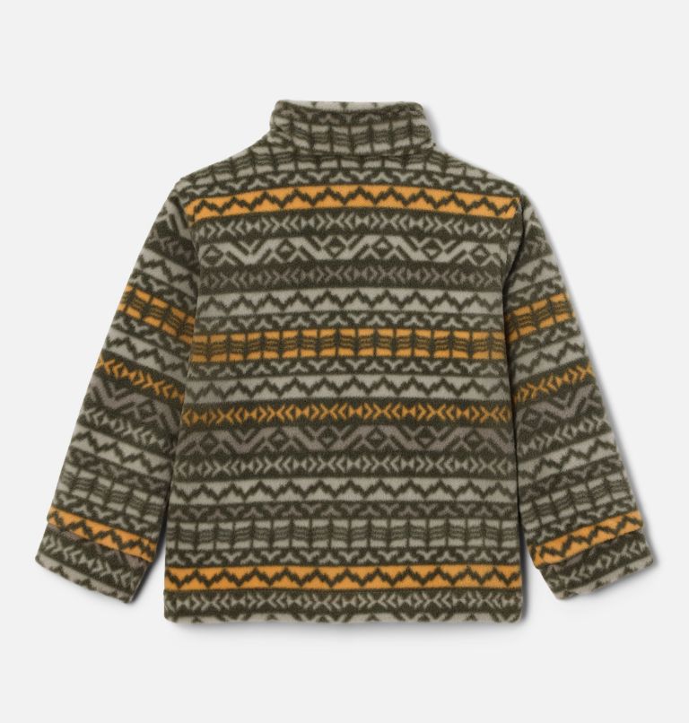 Boys' Toddler Zing III Fleece Jacket, Color: Sunstone Madras, image 2
