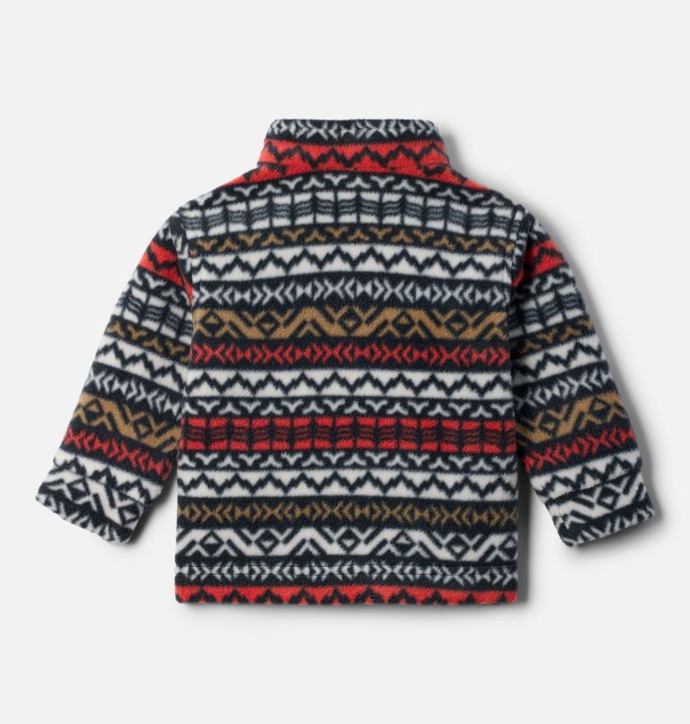 Boys' Infant Zing III Printed Fleece Jacket, Color: Black Madras, image 2