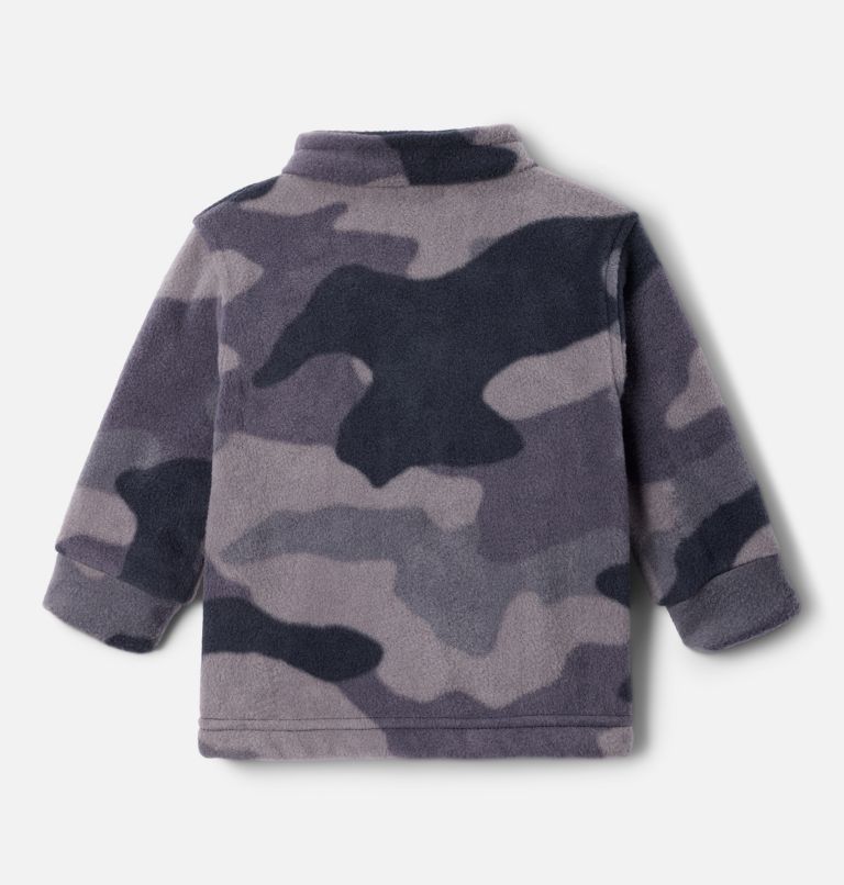 Thumbnail: Boys’ Infant Zing III Printed Fleece Jacket, Color: Black Mod Camo, image 2