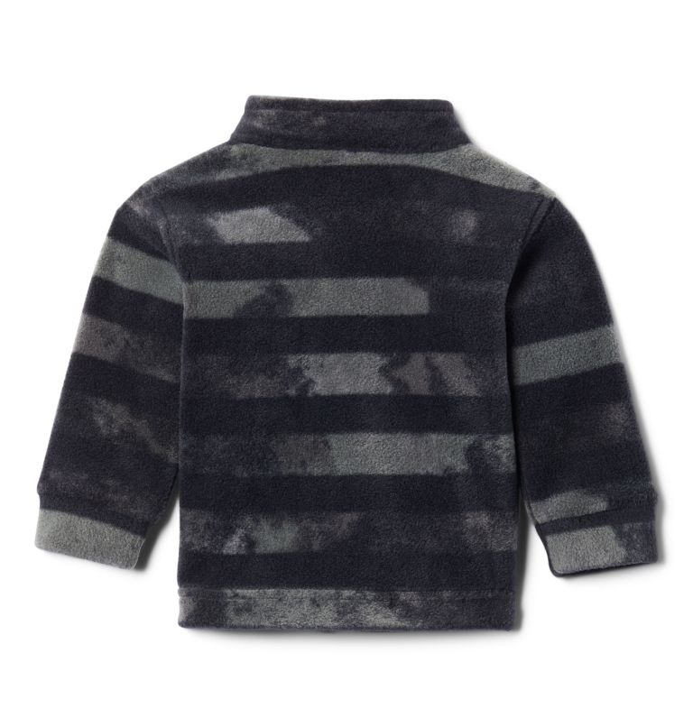 Boys' Infant Zing III Printed Fleece Jacket, Color: Black Tie Dye Stripe, image 2