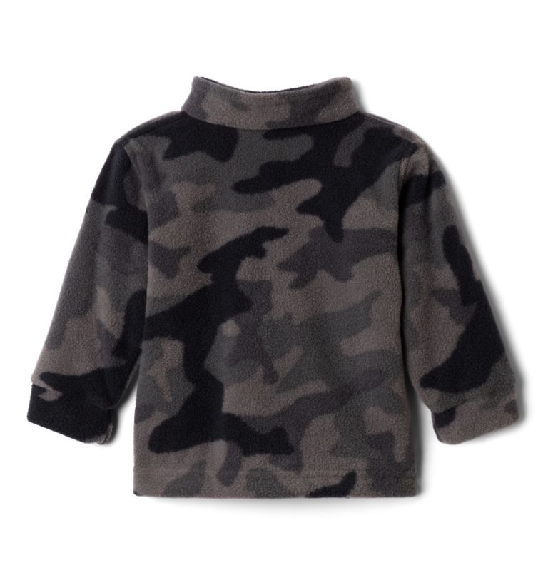Thumbnail: Boys’ Infant Zing III Printed Fleece Jacket, Color: Black Trad Camo (B) Print, image 2