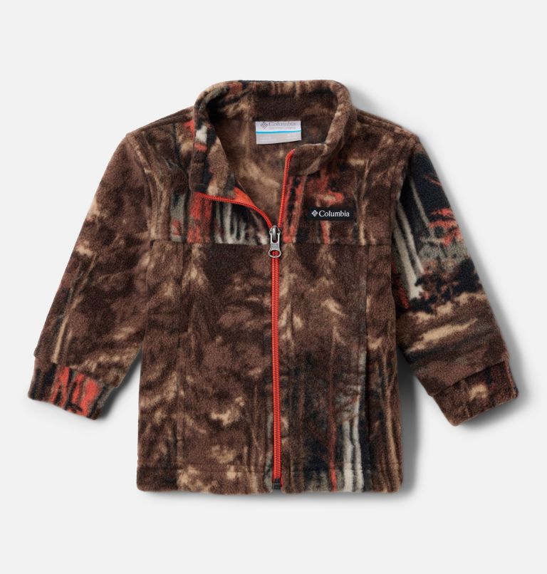Boys' Infant Zing III Printed Fleece Jacket, Color: Tobacco Deschutrees, image 1