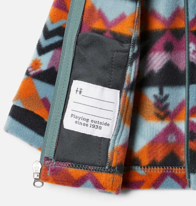 Boys’ Infant Zing III Printed Fleece Jacket, Color: Metal Checkpoint, image 3