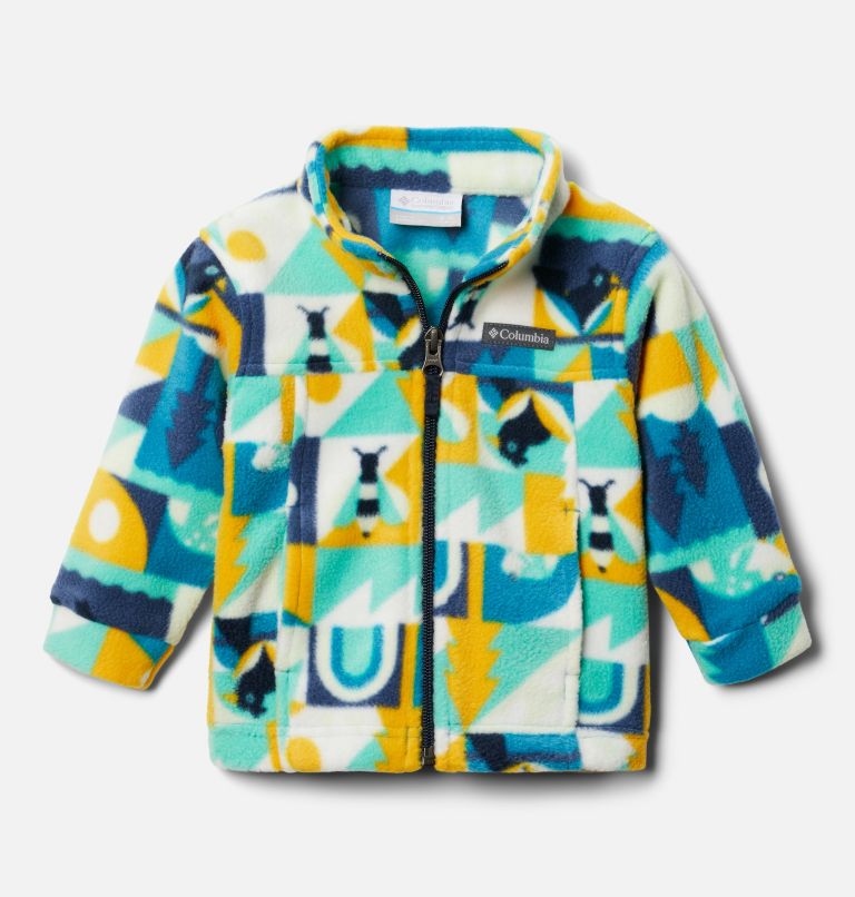 Boys’ Infant Zing III Printed Fleece Jacket, Color: Deep Marine Summer Escape