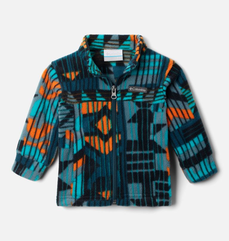 Manteau polaire imprimé Zing III Bébé garçon, Color: Night Wave Pathways, image 1