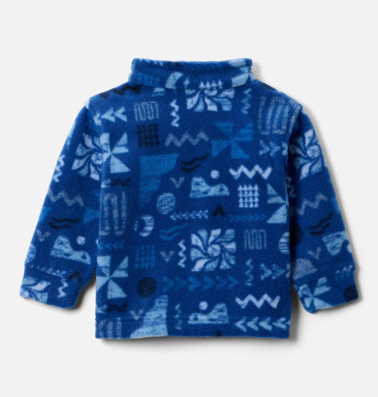 Boys' Infant Zing III Printed Fleece Jacket, Color: Mountain Blue Outerbounds, image 2