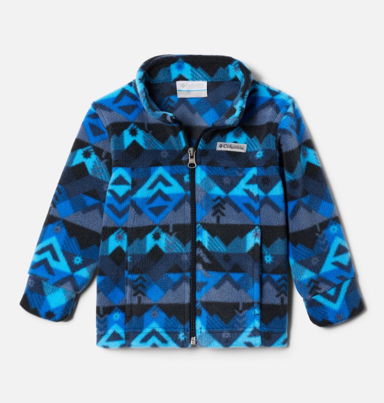 Manteau polaire imprimé Zing III Bébé garçon, Color: Collegiate Navy Checkpoint, image 1