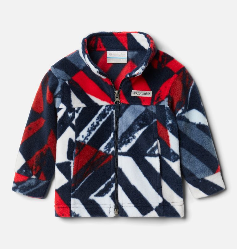 Manteau polaire imprimé Zing III Bébé garçon, Color: Collegiate Navy Blocks, image 1