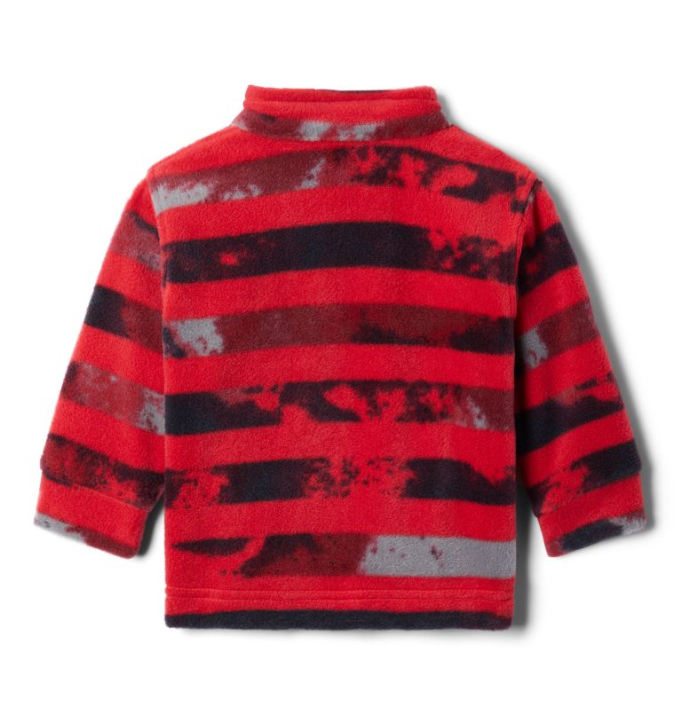 Boys' Infant Zing III Printed Fleece Jacket, Color: Mountain Red Tie Dye Stripe, image 2