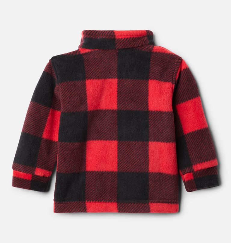 Boys' Infant Zing III Printed Fleece Jacket, Color: Mountain Red Check (B) Print, image 2