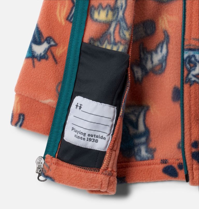 Boys' Infant Zing III Printed Fleece Jacket, Color: Tuscan Trail Tails, image 3