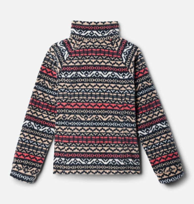 Girls' Benton Springs II Printed Fleece Jacket, Color: Canoe Madras, image 2