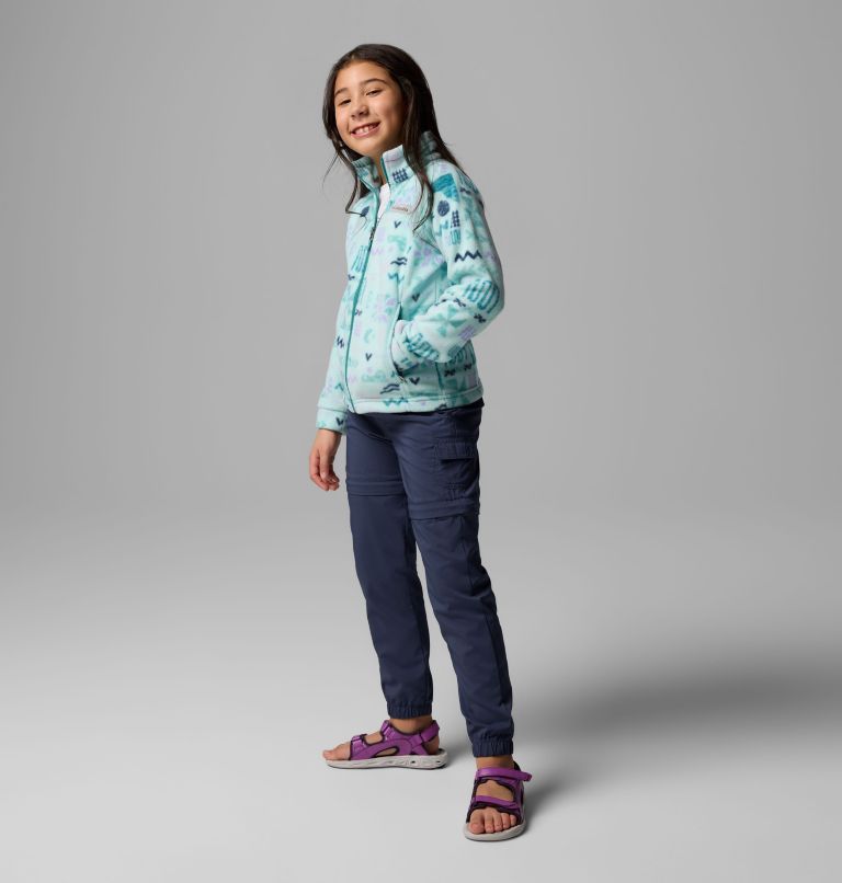 Girls' Benton Springs II Printed Fleece Jacket, Color: Spray Outerbounds, image 4