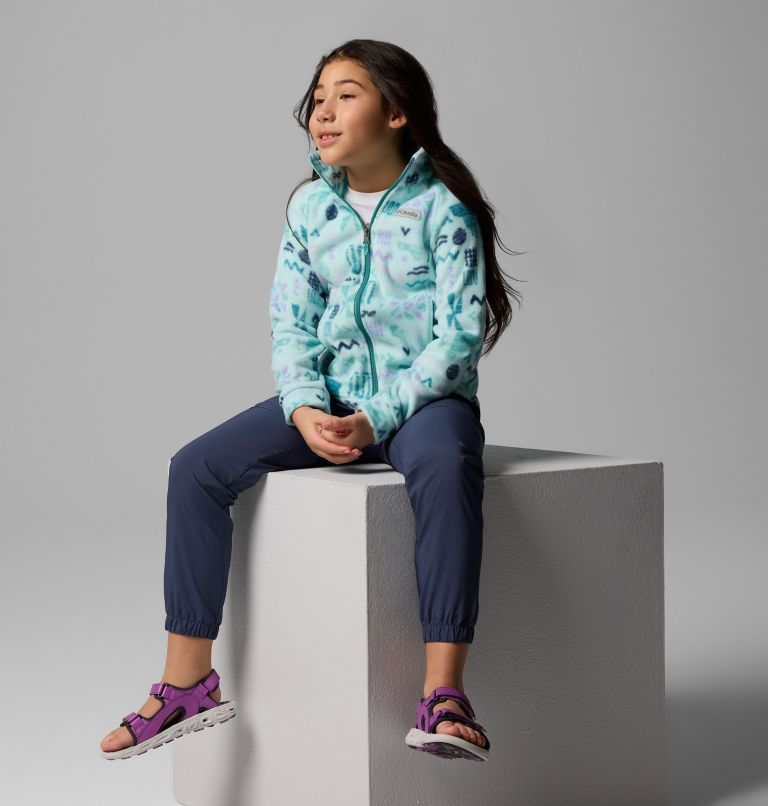 Girls' Benton Springs II Printed Fleece Jacket, Color: Spray Outerbounds, image 7
