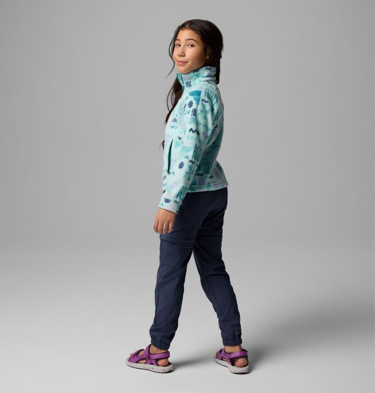 Girls' Benton Springs II Printed Fleece Jacket, Color: Spray Outerbounds, image 2