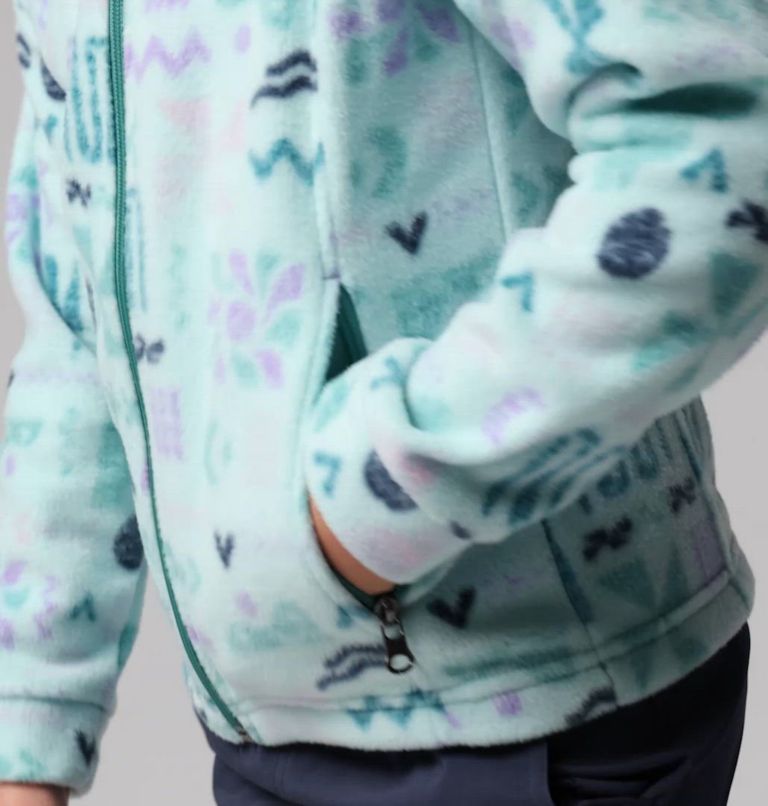 Girls' Benton Springs II Printed Fleece Jacket, Color: Spray Outerbounds