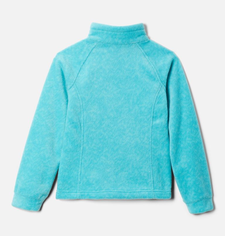 Girls’ Benton Springs II Printed Fleece Jacket, Color: Geyser Terrain, image 2
