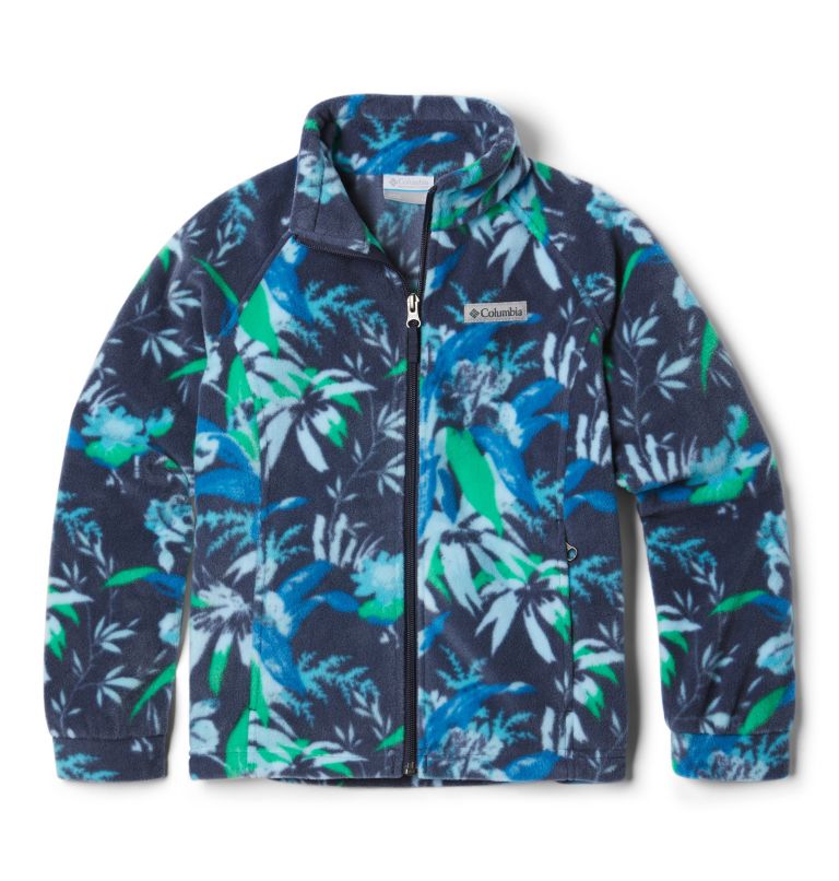 Girls' Benton Springs II Printed Fleece Jacket, Color: Nocturnal Magnolia Floral, image 1