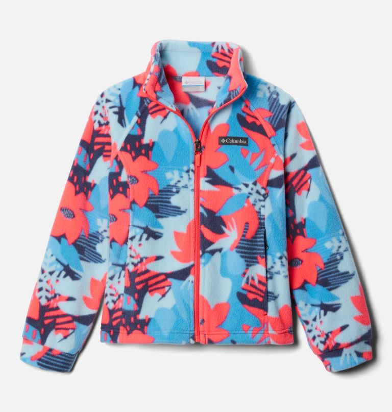 Thumbnail: Girls’ Benton Springs II Printed Fleece Jacket, Color: Nocturnal Scraptanical, image 1
