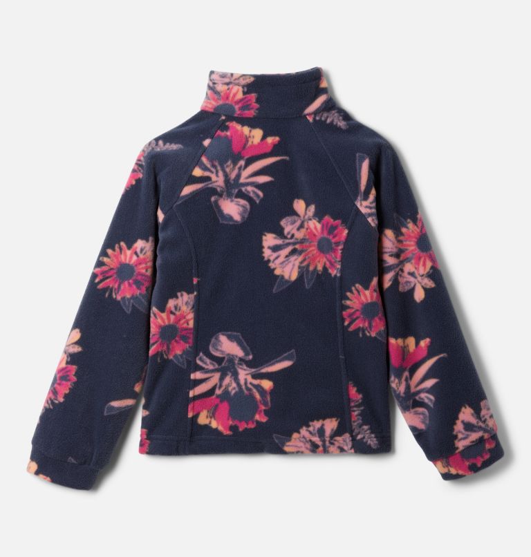 Girls’ Benton Springs II Printed Fleece Jacket, Color: Nocturnal Staycation, image 2