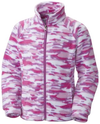 Columbia Girls’ Benton Springs™ II Printed Fleece Jacket. 1