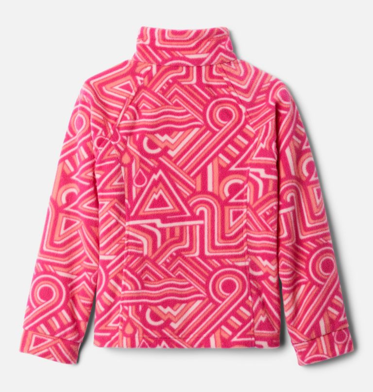Veste en laine polaire imprimée Benton Springs II pour fille, Color: Cactus Pink Geo Elements, image 2