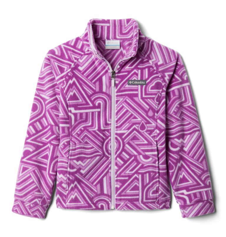 Veste en laine polaire imprimée Benton Springs II pour fille, Color: Berry Jam Geo Elements, image 1