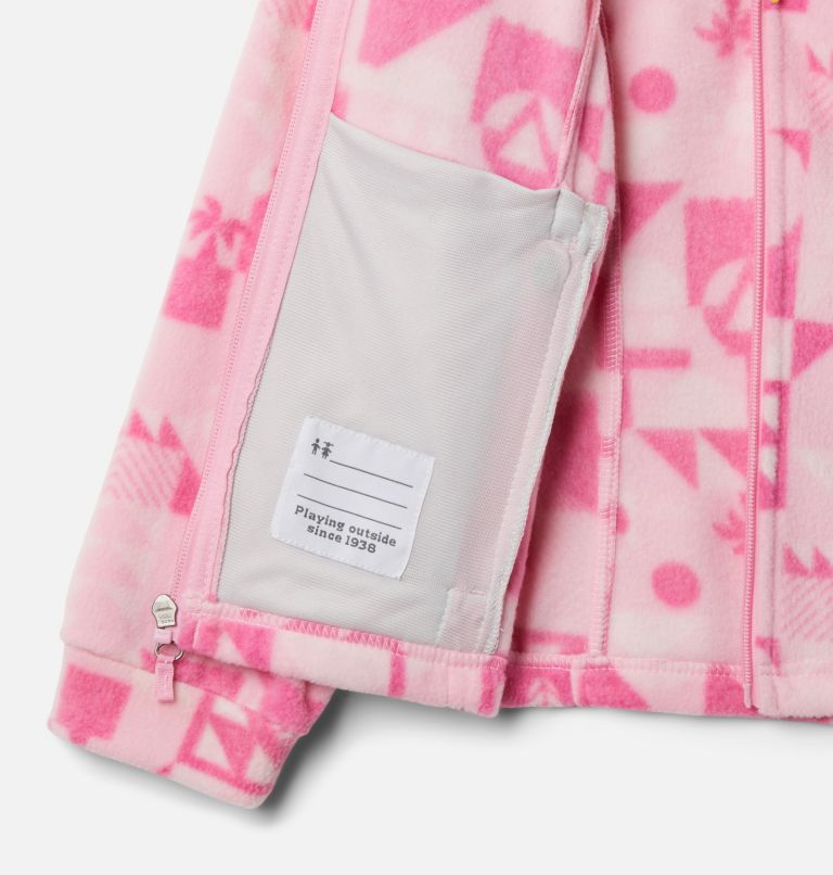Girls’ Benton Springs II Printed Fleece Jacket, Color: Wild Rose Quest, image 3