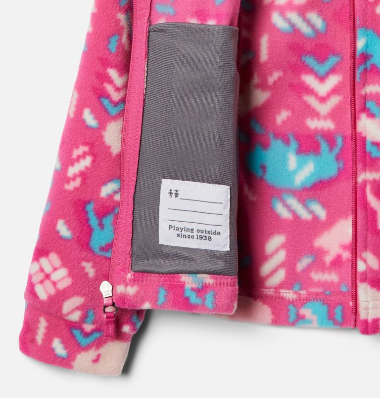Thumbnail: Girls’ Benton Springs II Printed Fleece Jacket, Color: Pink Ice Buffaloroam, image 3