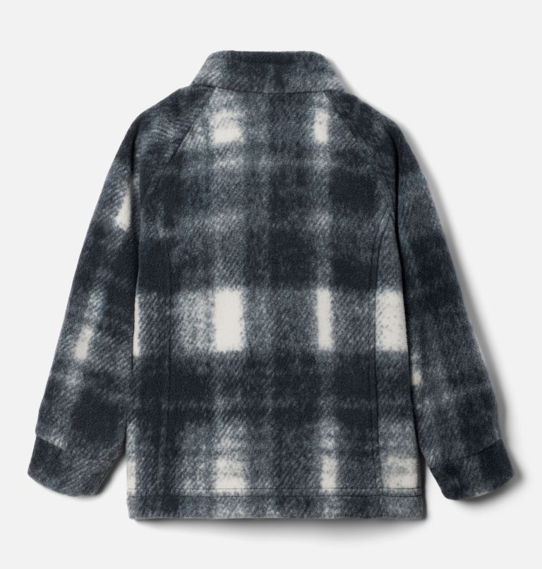 Girls' Toddler Benton Springs II Printed Fleece Jacket, Color: Chalk Omblur Tonal, image 2