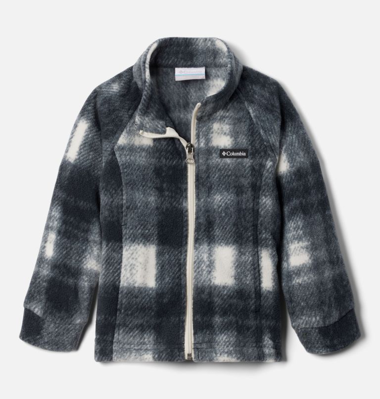 Girls' Toddler Benton Springs II Printed Fleece Jacket, Color: Chalk Omblur Tonal, image 1