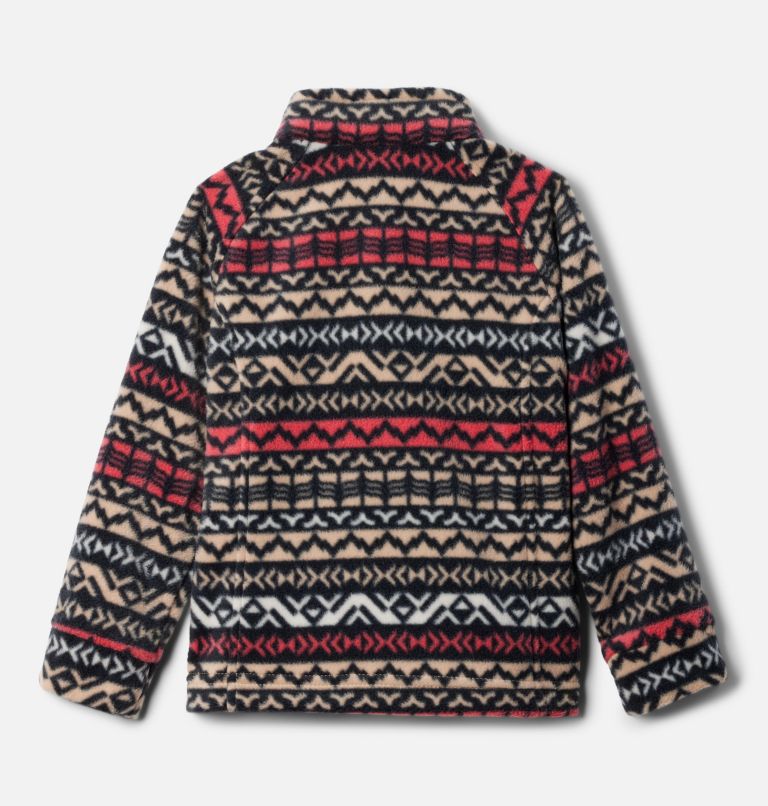 Girls' Toddler Benton Springs II Printed Fleece Jacket, Color: Canoe Madras, image 2