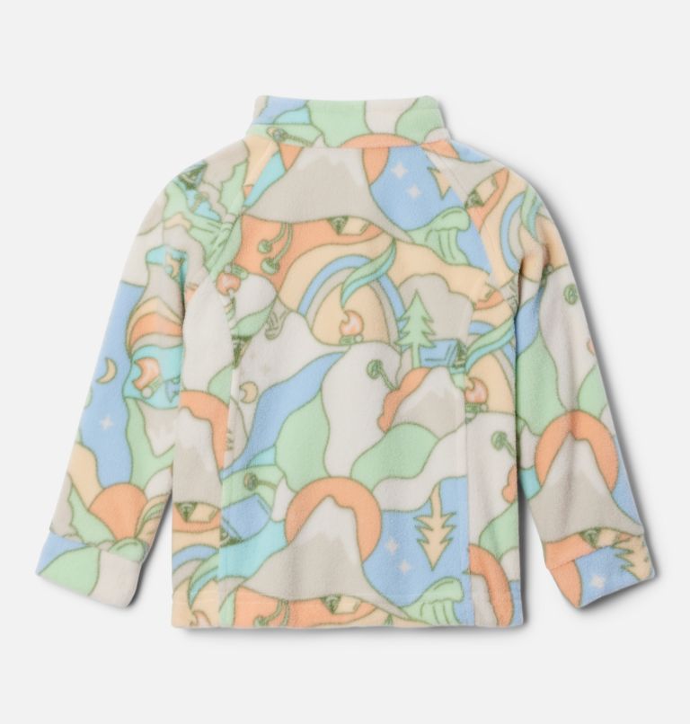 Girls' Toddler Benton Springs II Printed Fleece Jacket, Color: Dark Stone Epicamp, image 2