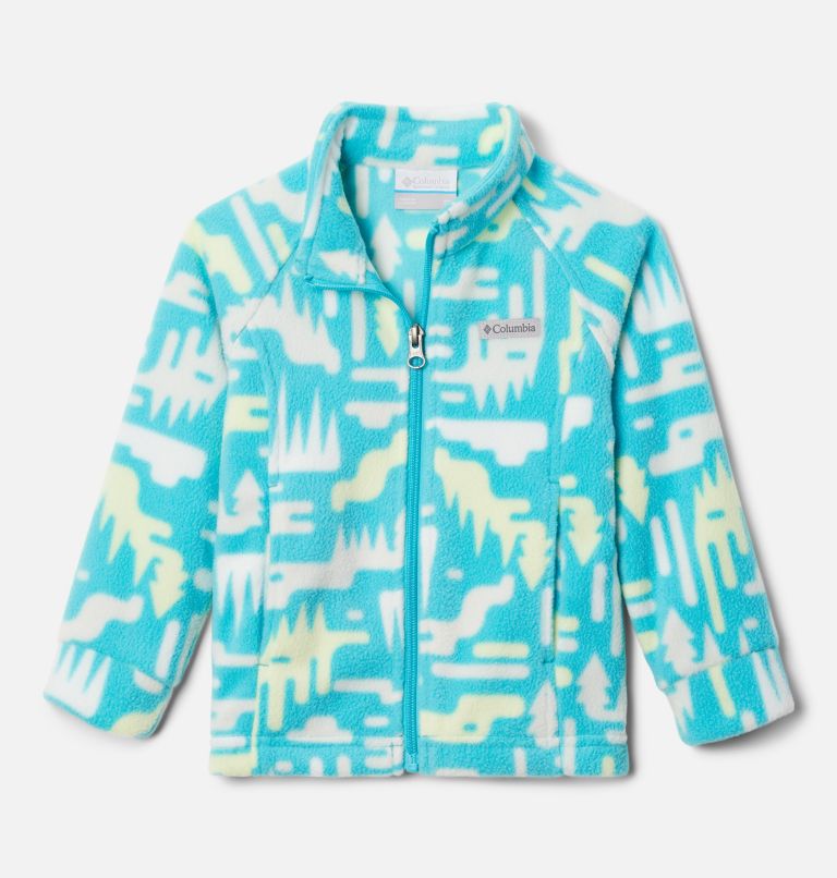 Girls' Toddler Benton Springs II Printed Fleece Jacket, Color: Geyser Highland, image 1
