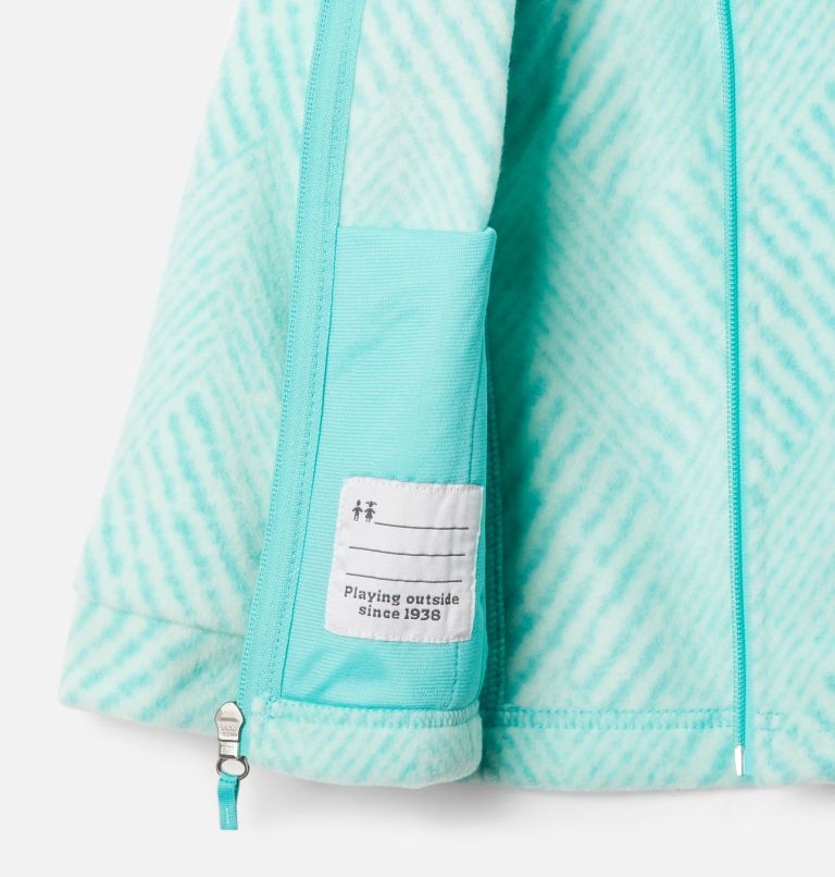 Veste en laine polaire imprimée Benton Springs II pour fillette, Color: Dolphin Chevron Print, image 3