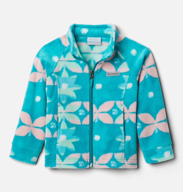 Girls' Toddler Benton Springs II Printed Fleece Jacket, Color: Tropic Water Nostalgia Floral, image 1