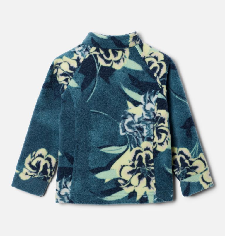 Girls' Toddler Benton Springs II Printed Fleece Jacket, Color: Everblue Blossoming, image 2