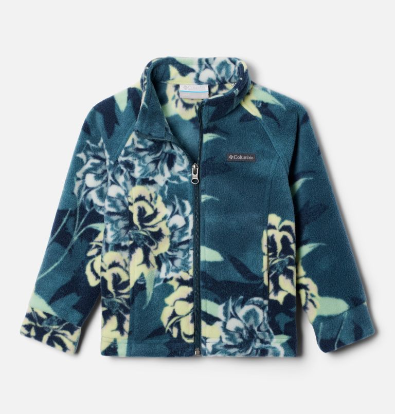 Girls' Toddler Benton Springs II Printed Fleece Jacket, Color: Everblue Blossoming, image 1