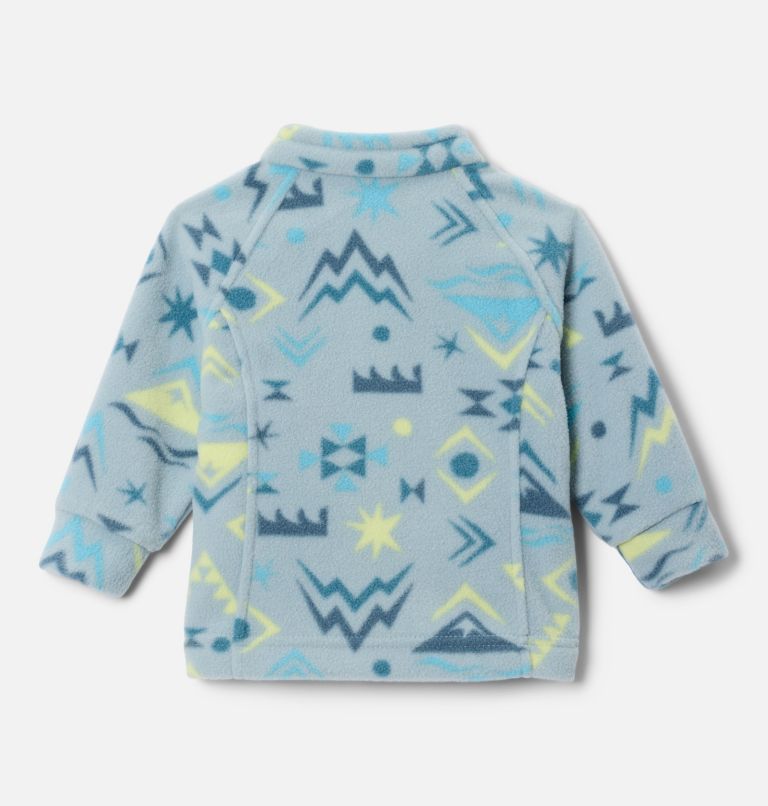 Girls' Toddler Benton Springs II Printed Fleece Jacket, Color: Crushed Blue Peaked, image 2