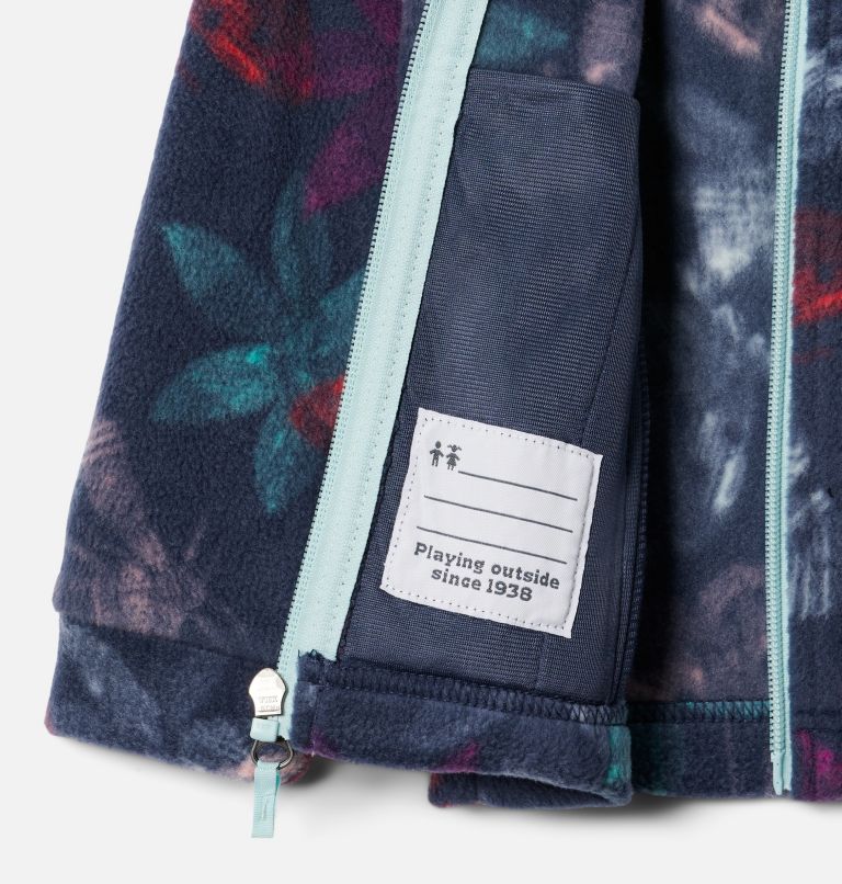 Veste en laine polaire imprimée Benton Springs II pour fillette, Color: Nocturnal Flutterby, image 3
