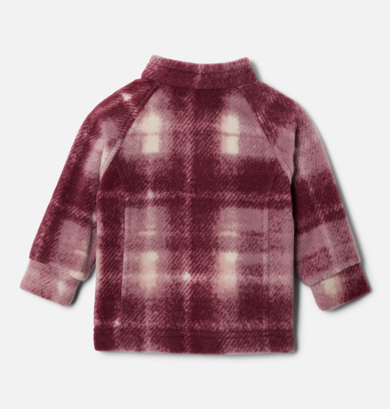 Girls' Toddler Benton Springs II Printed Fleece Jacket, Color: Razzle Uniflauge, image 2