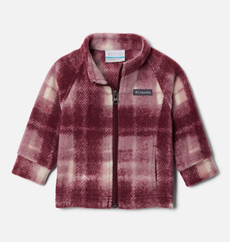 Girls' Toddler Benton Springs II Printed Fleece Jacket, Color: Razzle Uniflauge, image 1