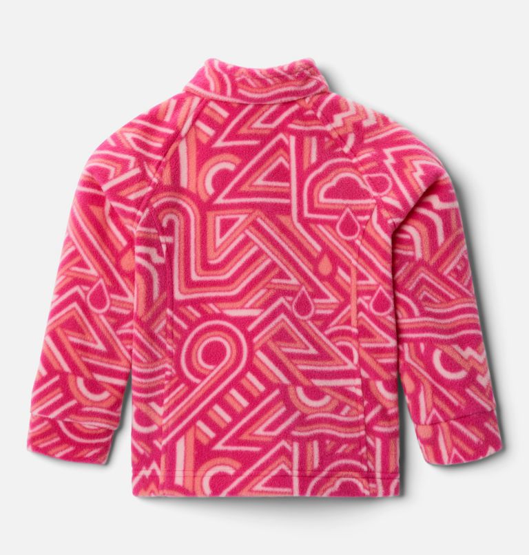 Veste en laine polaire imprimée Benton Springs II pour fillette, Color: Cactus Pink Geo Elements, image 2