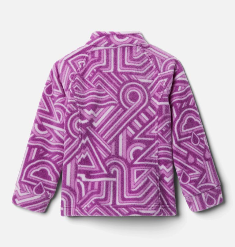 Veste en laine polaire imprimée Benton Springs II pour fillette, Color: Berry Jam Geo Elements, image 2