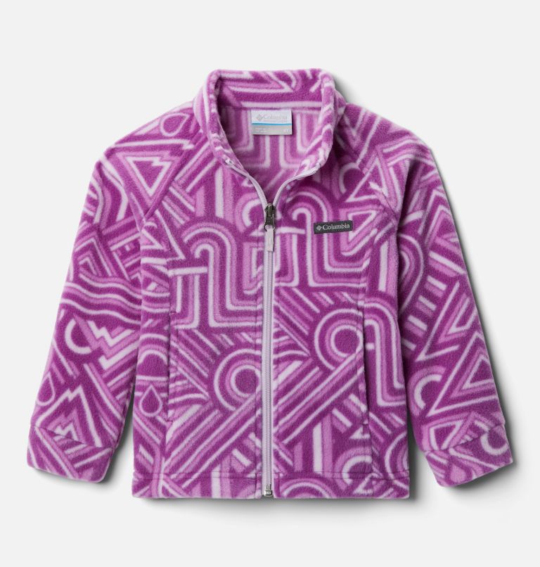 Veste en laine polaire imprimée Benton Springs II pour fillette, Color: Berry Jam Geo Elements, image 1