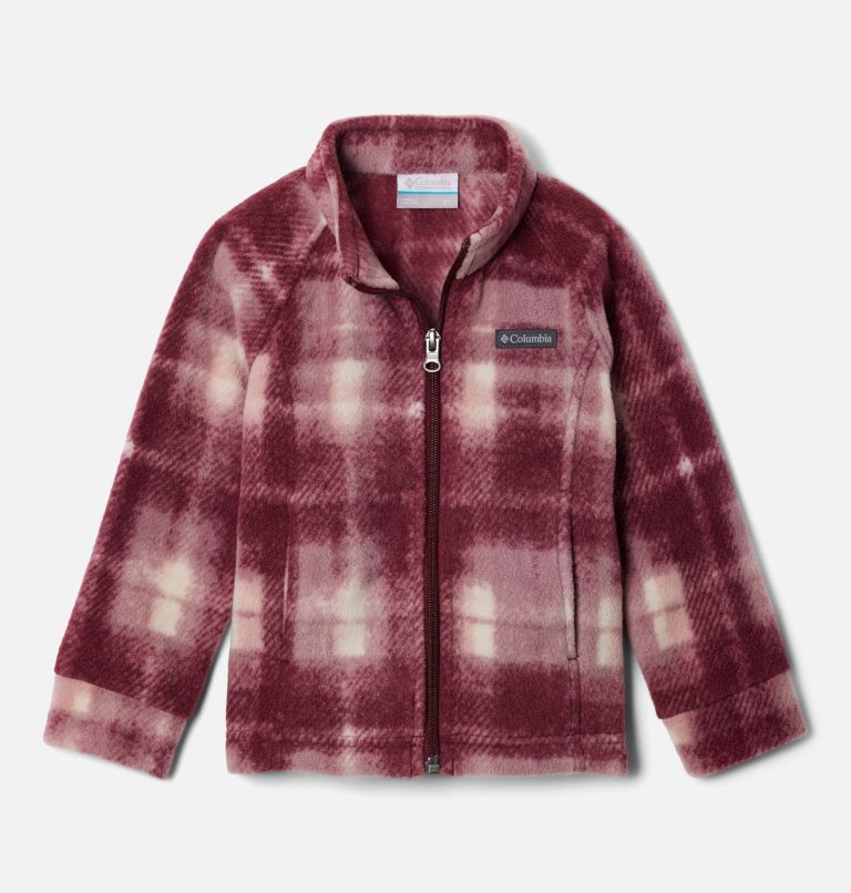 Girls' Toddler Benton Springs II Printed Fleece Jacket, Color: Eraser Pink Omblur, image 1
