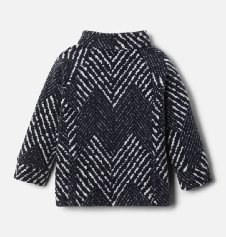 Girls’ Infant Benton Springs II Printed Fleece Jacket, Color: Black Chevron Print, image 2