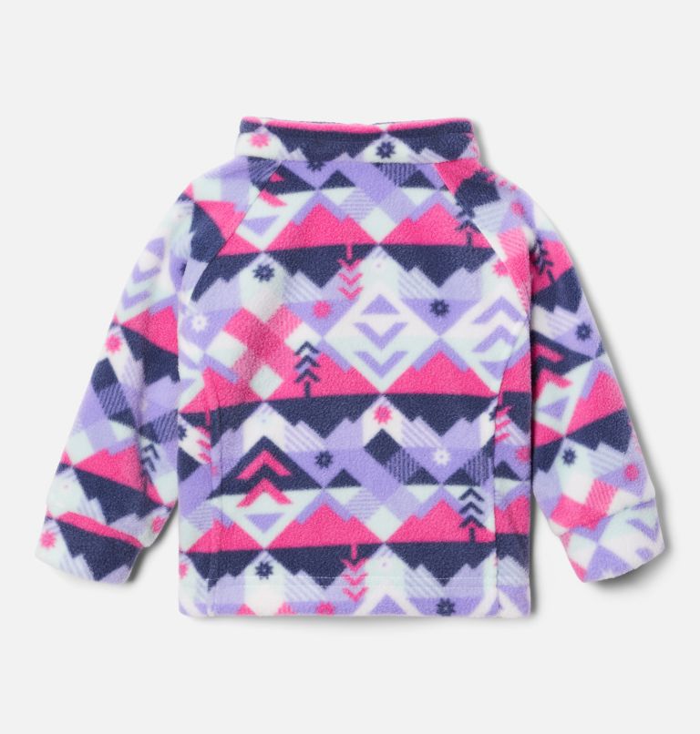 Columbia Benton Springs II – Giacca In Pile Stampato Per Ragazzi – Collegiate Navy Blossoming – Taglia XS