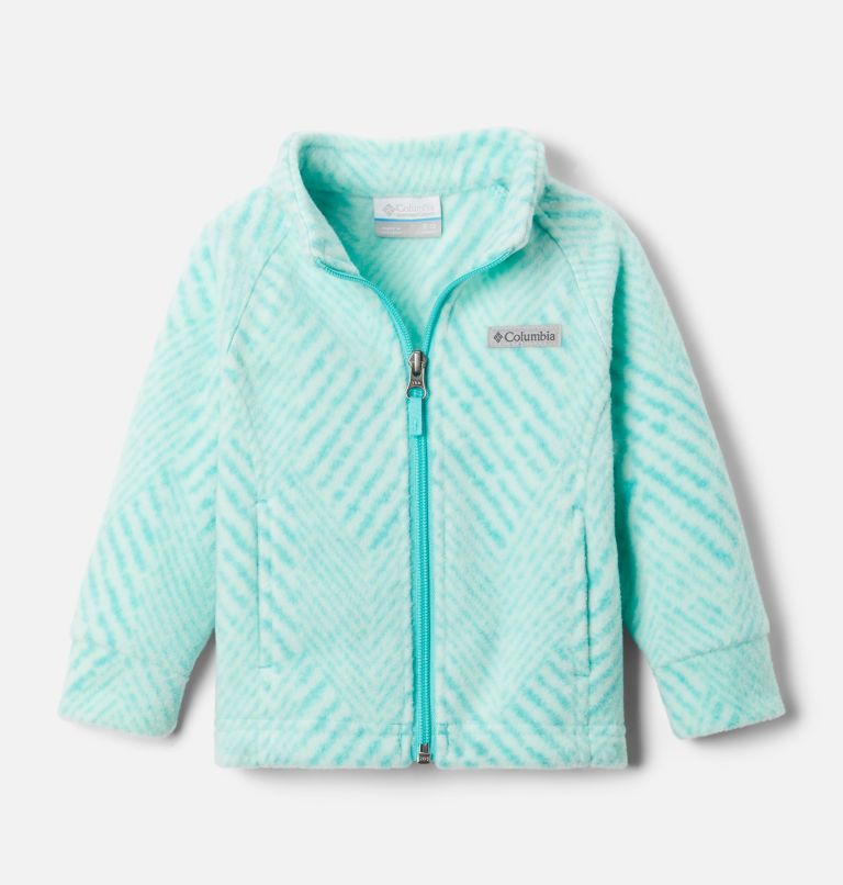 Veste en laine polaire imprimée Benton Springs II pour bébé, Color: Dolphin Chevron Print, image 1