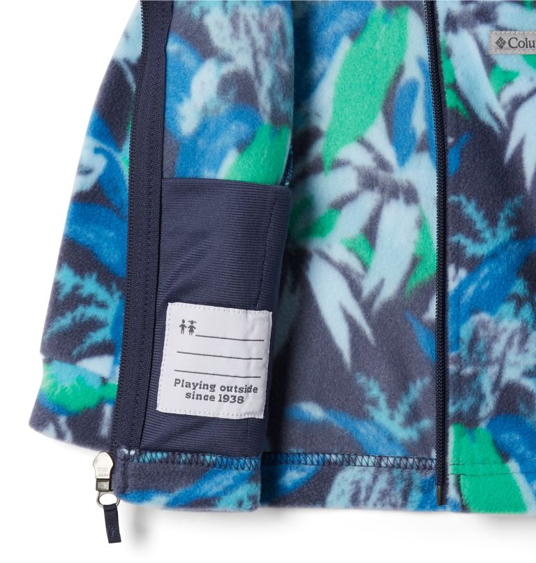 Girls’ Infant Benton Springs II Printed Fleece Jacket, Color: Nocturnal Magnolia Floral, image 3